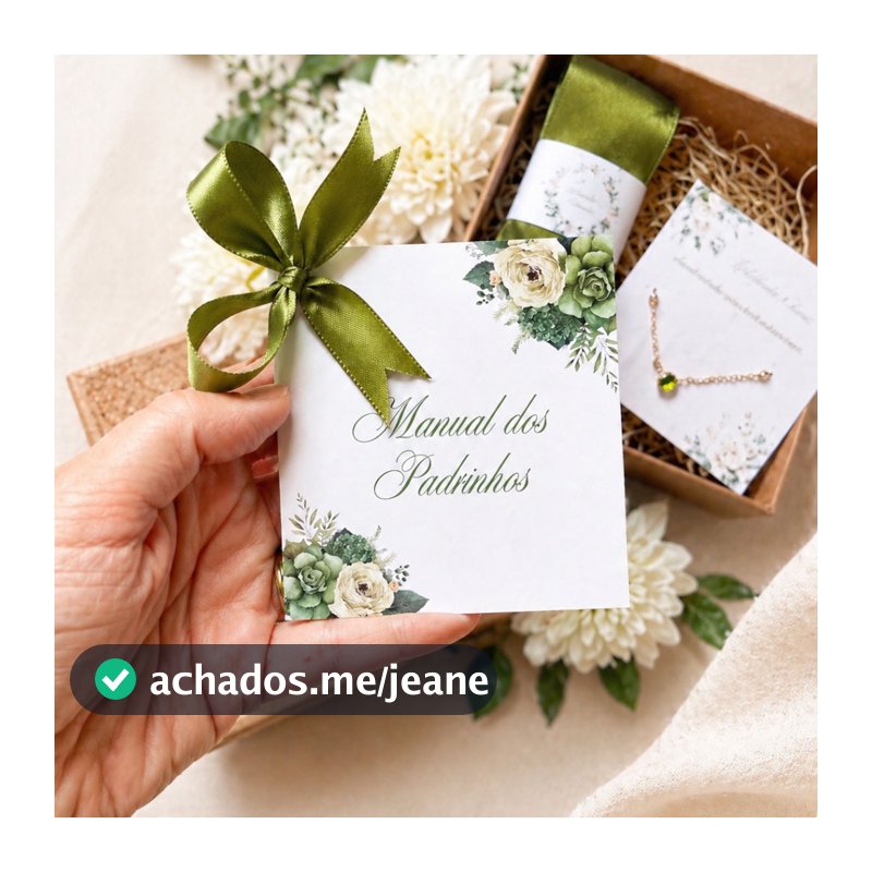Manual dos padrinhos personalizado para casamento