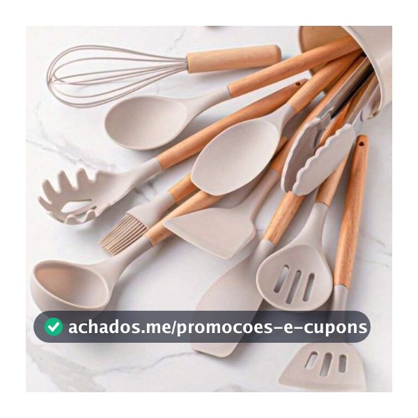 Kit Utensílios de Cozinha em Silicone – 7 ou 12 Peças