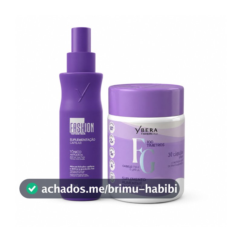 Capsulas 100timetros + Tônico Antiqueda 150ml - Fashion Gold