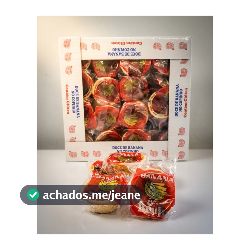 Doce Copinho de Banana Embrulhado Bruju - 40 Unidades - A Maciez Preservada