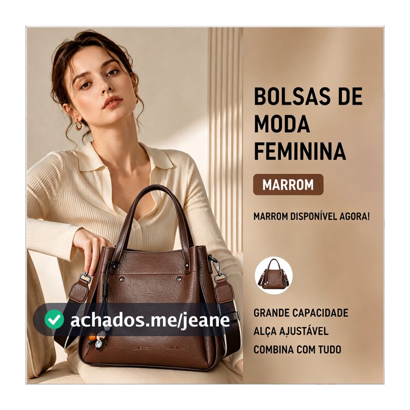TOMI MITO Bolsa Urbana Versátil com Pegadores Reforçados Cinta Destacável Organização Prática para Escritório TM9242