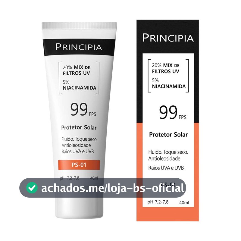 Principia Protetor Solar Facial PS-01 FPS 99 40ml