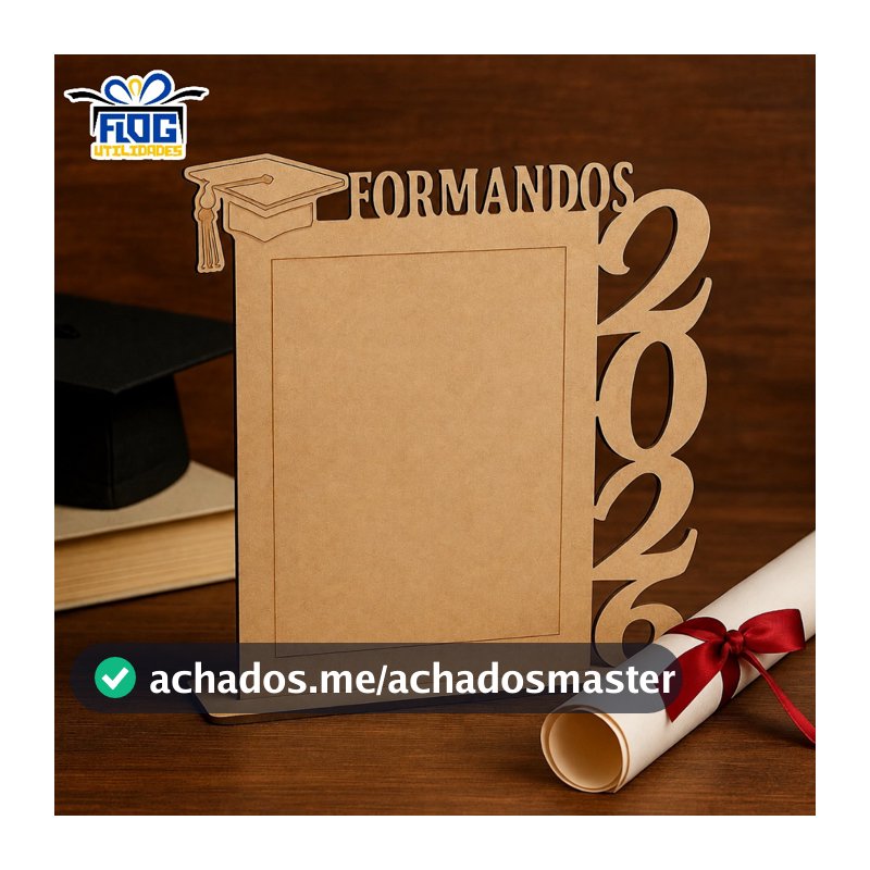 Kit Porta Retrato vertical FORMANDOS escolar  - 2026 MDF lembranças decorativa - Decoração / Sala Escolar - Papelaria