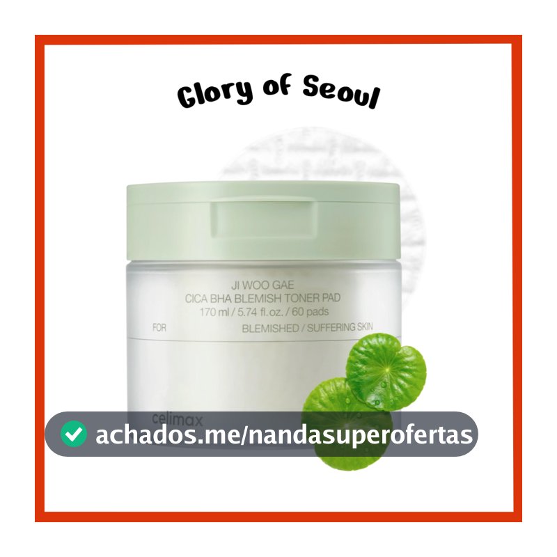 Celimax Ji Woo Gae Cica BHA Blemish Toner Pad 170ml/60Pads