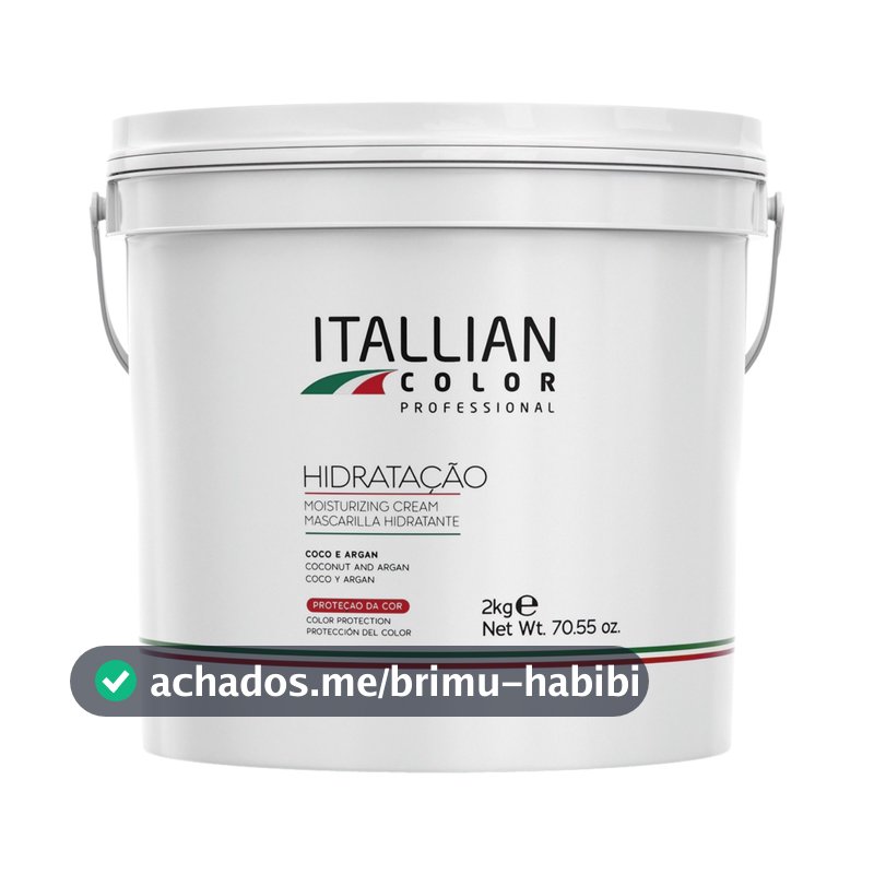 Creme Hidratação Premium Itallian Color 2kg Uso Profissional - Linha dia a dia