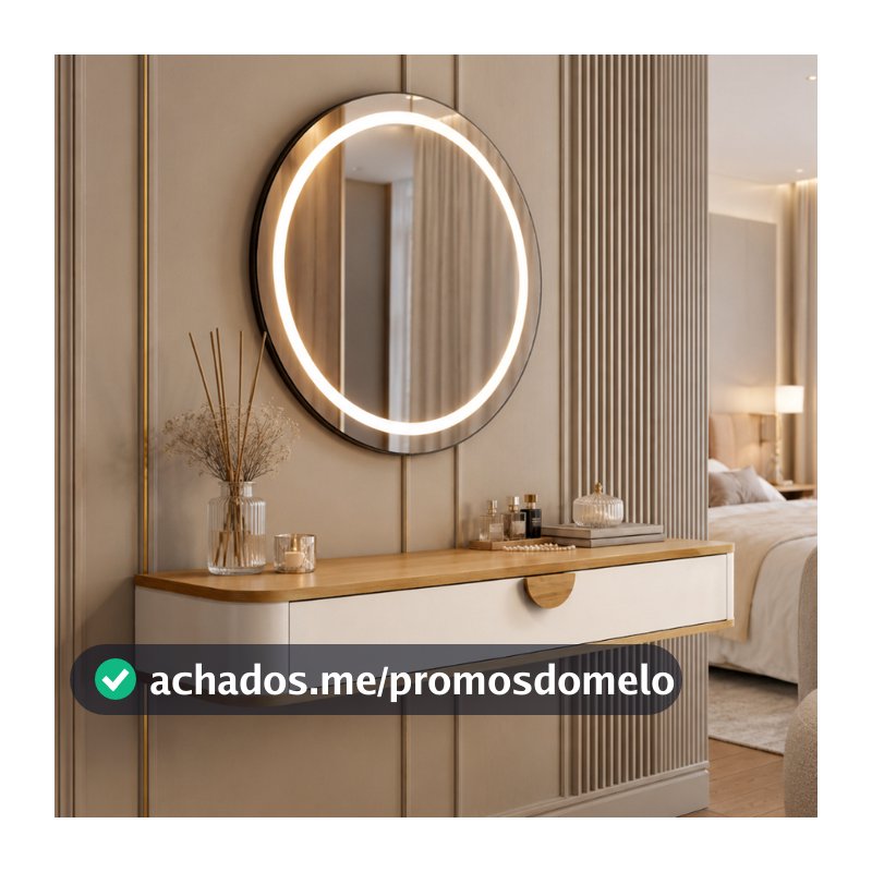 Penteadeira Suspensa Camarim com Gaveta Multifuncional para Quarto Organizador Decorativa Retrô MDF