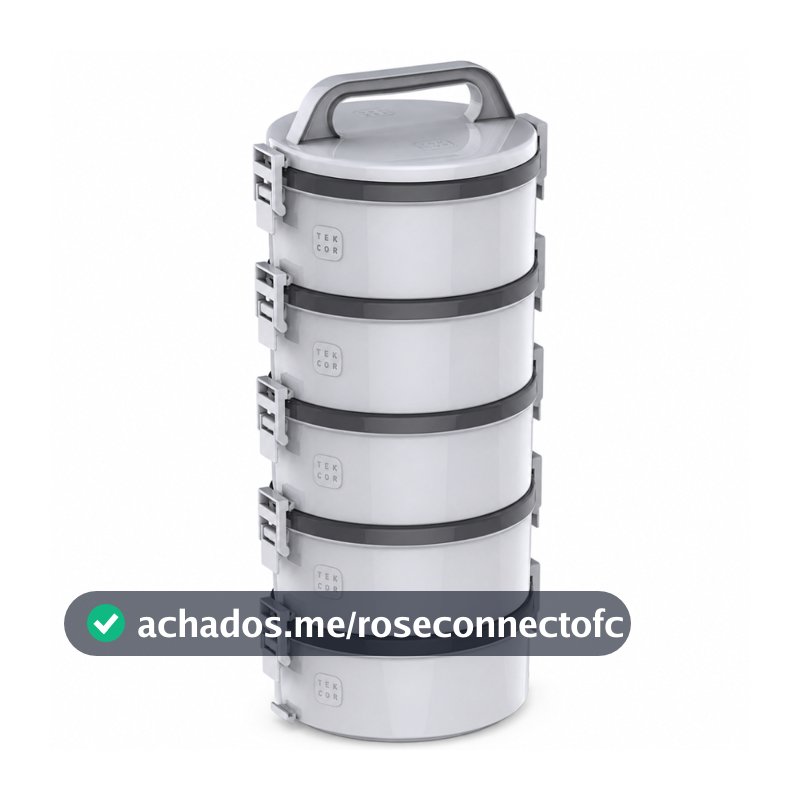 Conjunto Marmita Térmica 5 Unidades Cinza Tekcor Soprano