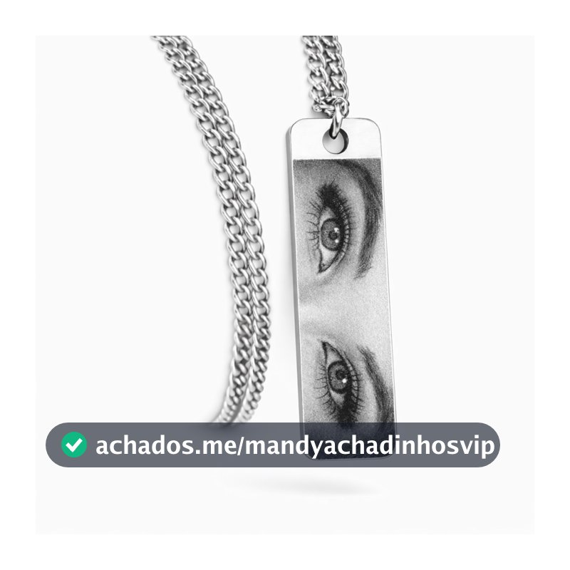 Colar Cordão Corrente Olhar Personalizados Masculino Feminino Pingente Aço inoxidável Pode Molhar
