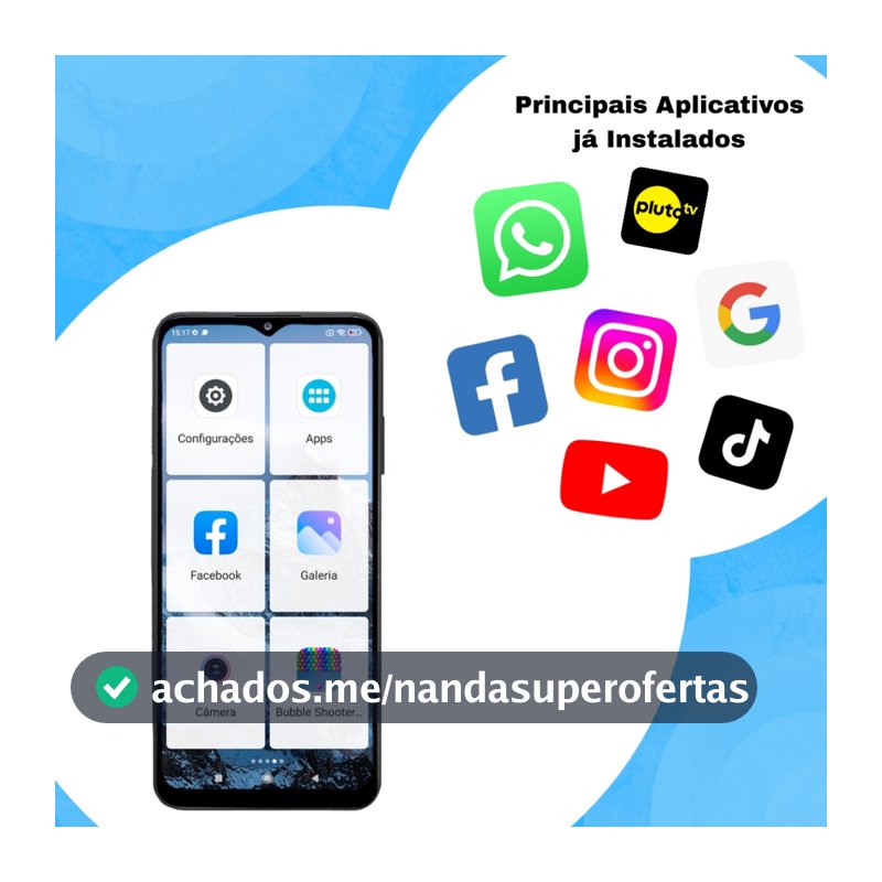 Smartphone para Idosos facilitado 128GB/4GB RAM com acessorios