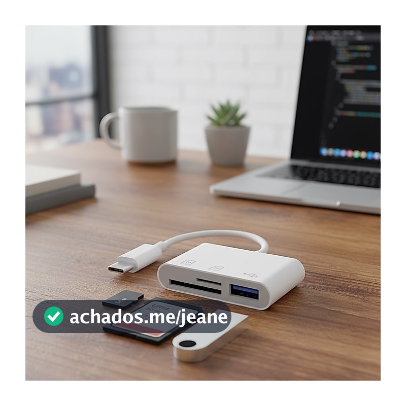 Adaptador Tipo C OTG 3 Em 1 Para Leitor De Cartão SD USB TF