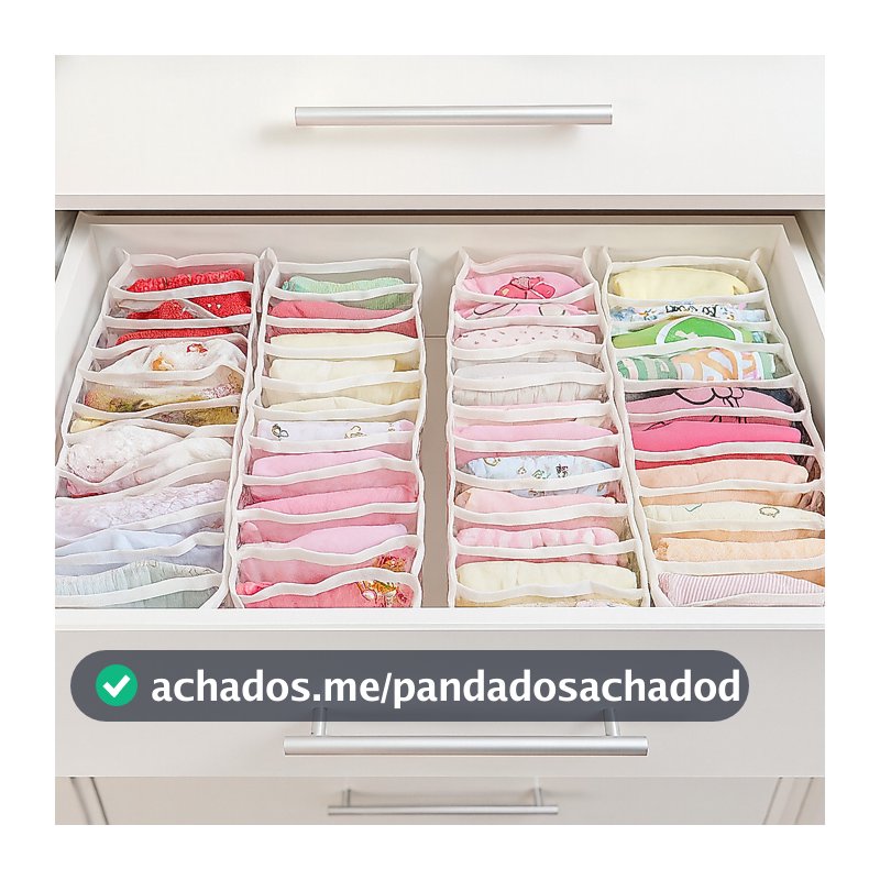 KIT 12 Colmeia organizadora de gavetas Essencial Baby Organizadores de gavetas - 4P + 4M + 4G