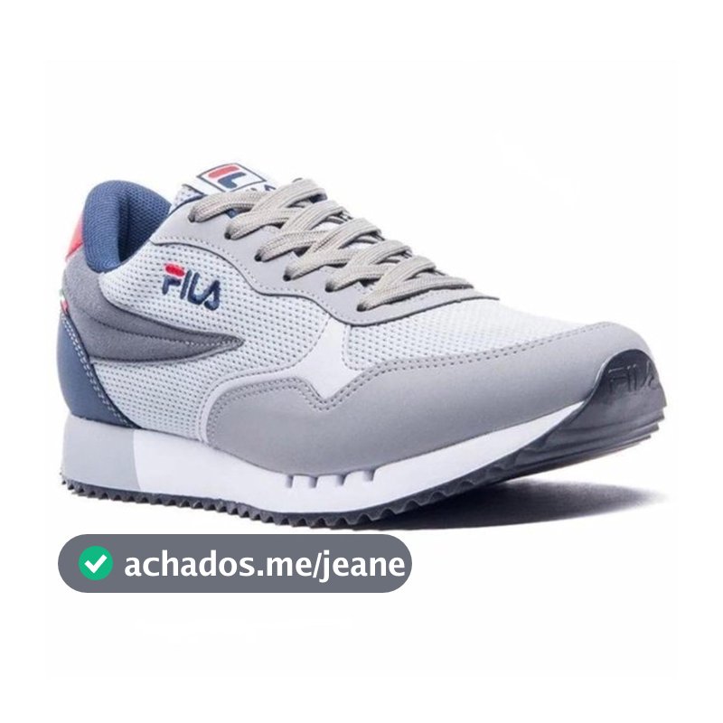 Tênis Fila Jogger Euro Sport II Masculino - Cinza e Marinho