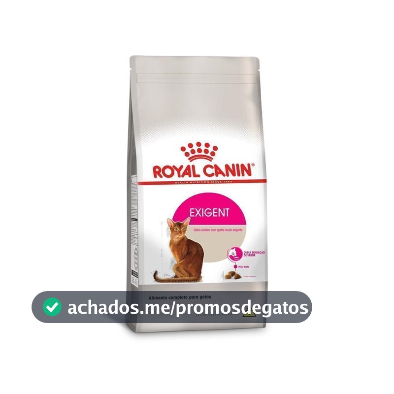 Ração Seca Exigent para Gatos Adultos com Paladar Exigente 1,5Kg Royal Canin