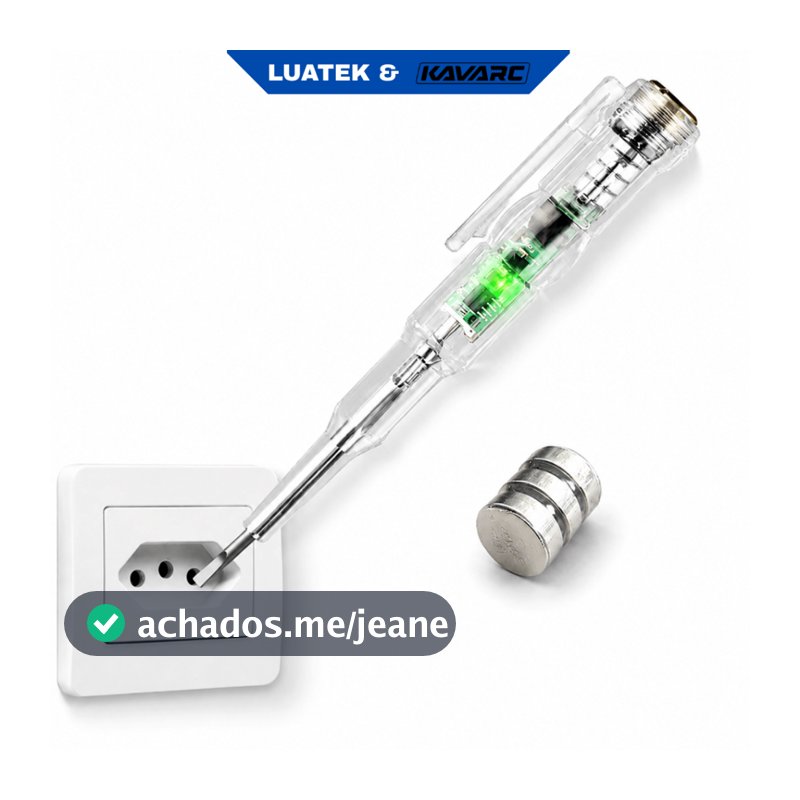 Caneta Teste Elétrica LUATEK Detector de Tensão 70-250V Chave Teste Fase Neutro Fio Rompido LWJ-333