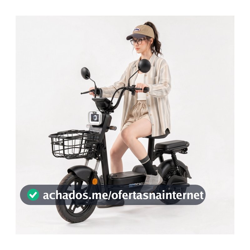 SKYBOARD Bicicleta Elétrica Cullinan48V 21Ah Bateria LFP 350W Motor Potente Estrutura Anticorrosiva IPX4 Farol