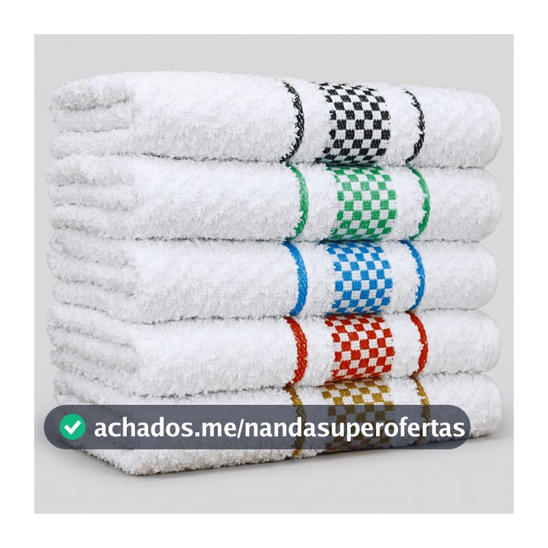 Kit 10 / 05 Pano de Prato Premium Super Luxo 100% Algodão Felpudo Atoalhado Macio Grande