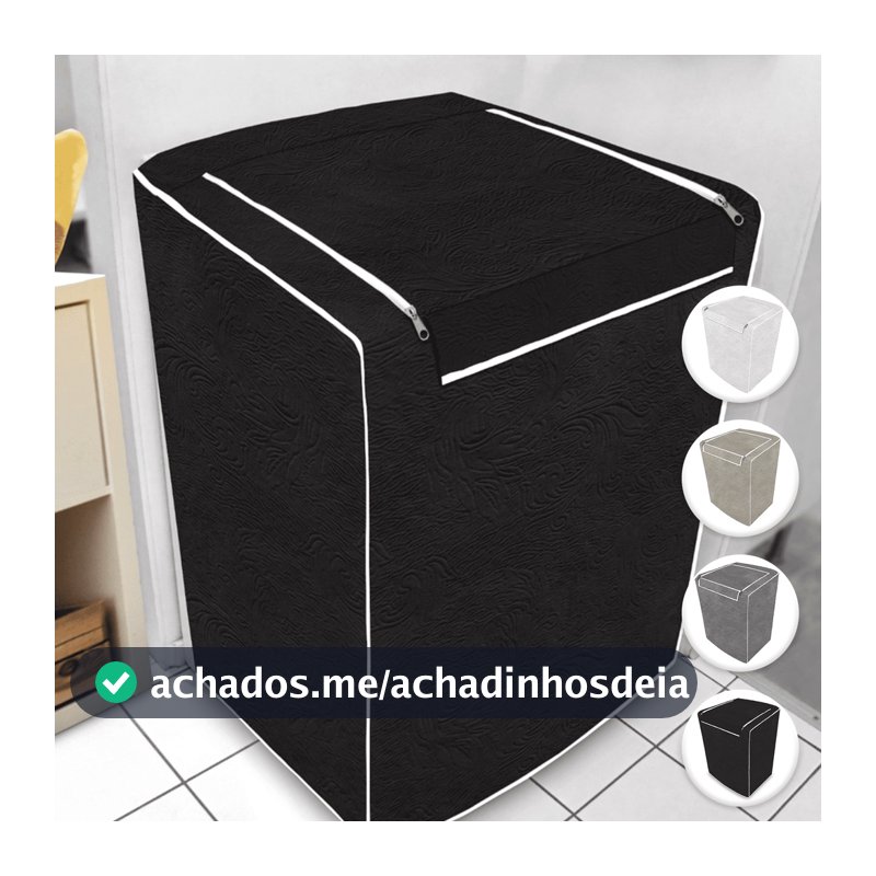 Capa para Máquina de Lavar Impermeável Com Zíper Todos Tamanhos e Marcas Electrolux Brastemp Consul Colormaq