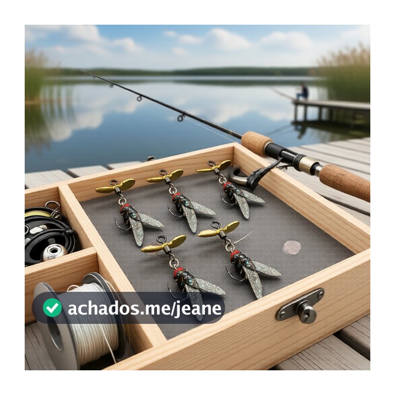 5 iscas de silicone soft de pesca com hélices – iscas biônicas realistas para acessórios