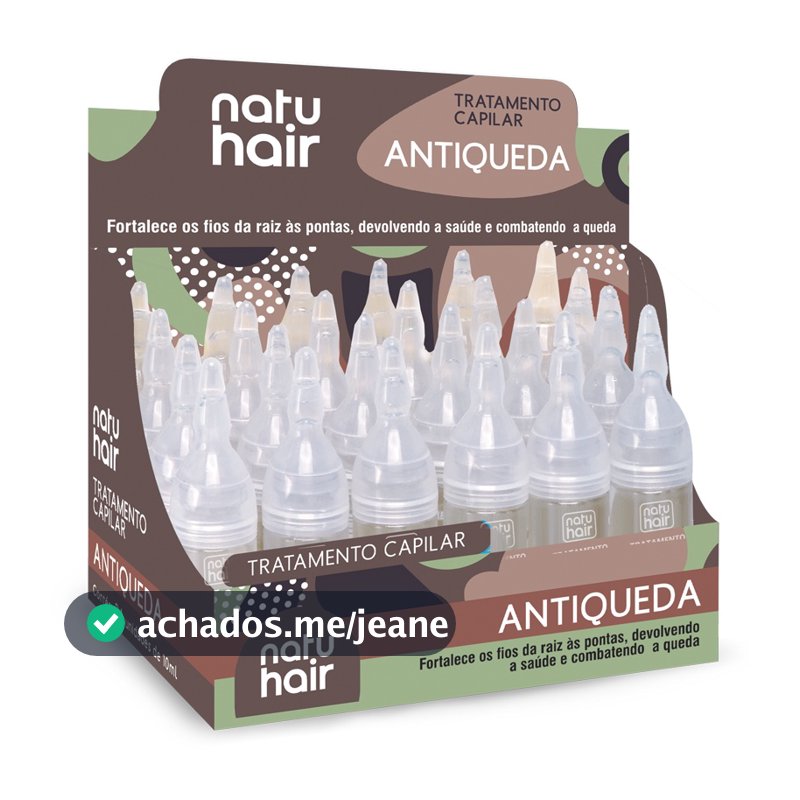 Ampola de Tratamento Capilar Antiqueda Natuhair 10ml - (6 UN)