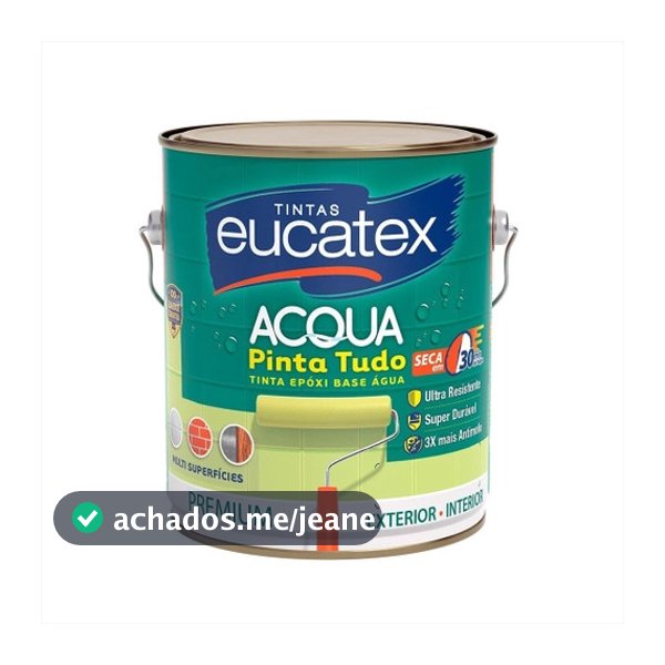 Tinta Para Azulejos Epóxi Base Água Eucatex 3,6l - Branco
