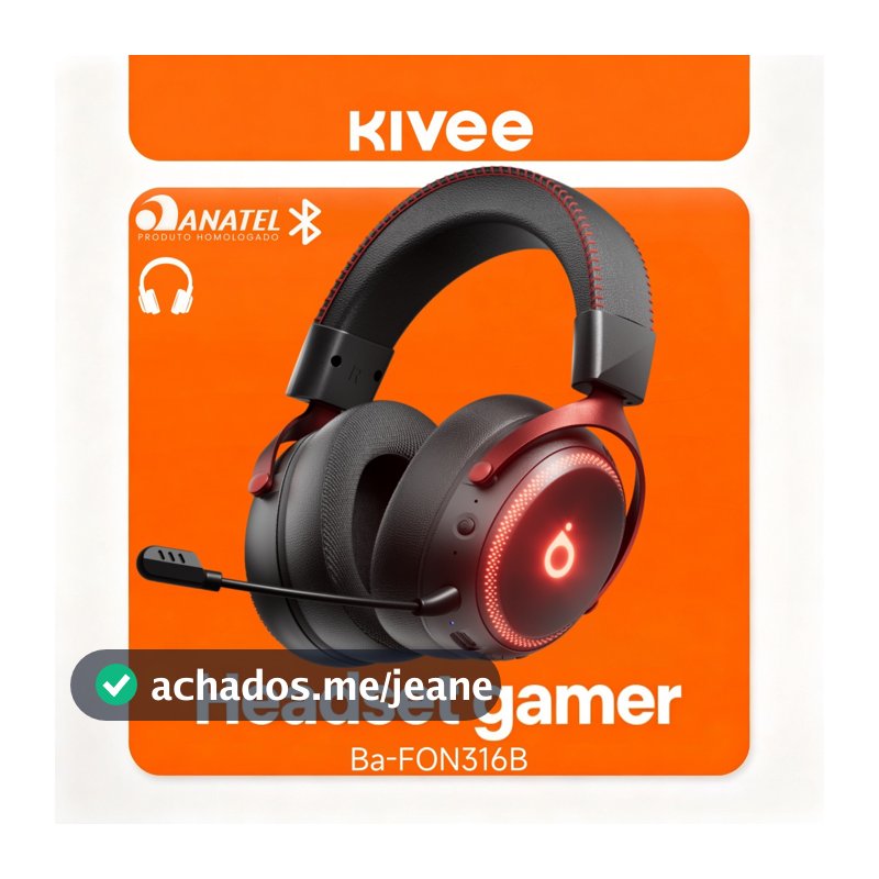 Kivee X Basike Sem fio Headset gamer Fone Bluetooth Com Microfone Com 2.4G Adaptador Original FON316A