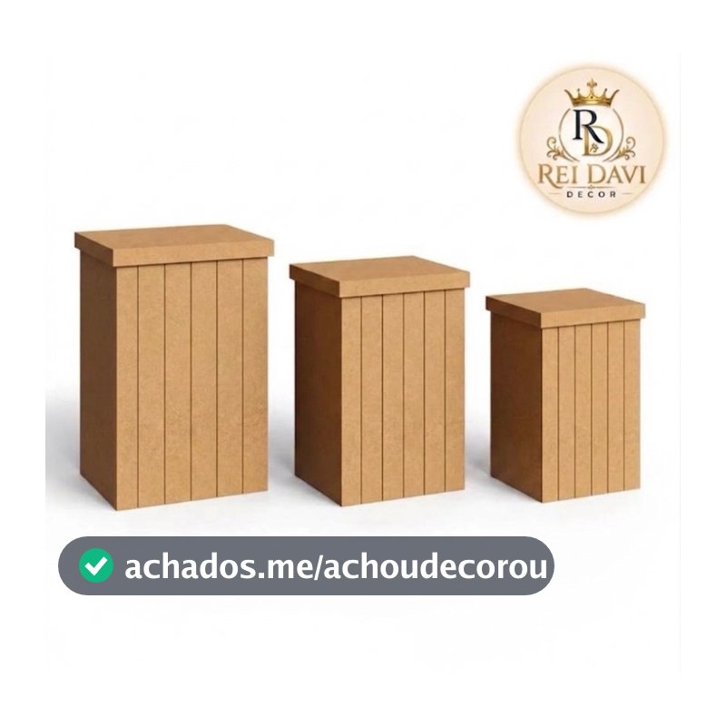 Cubo Fake Ripado Dobrável