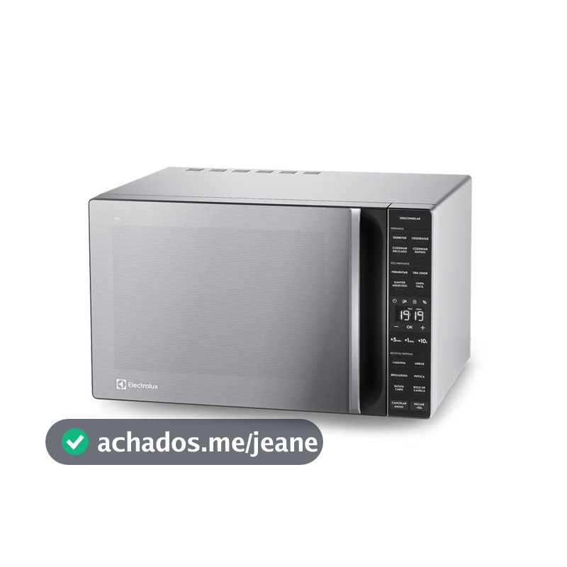 Micro-ondas Electrolux ME36S 36 Litros Inox 220v Limpa Fácil Tira Odor QR Code Receitas