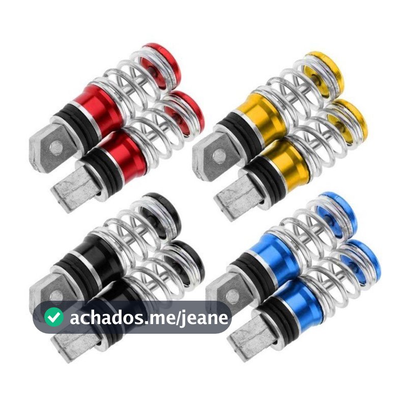 Pedaleira de Moto Esportiva Mola Universal Moto Honda, Yamaha, Kawasaki, Suzuki