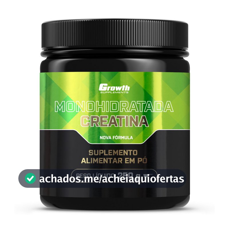 Creatina Monohidratada - Growth Supplements - Sem sabor em pó