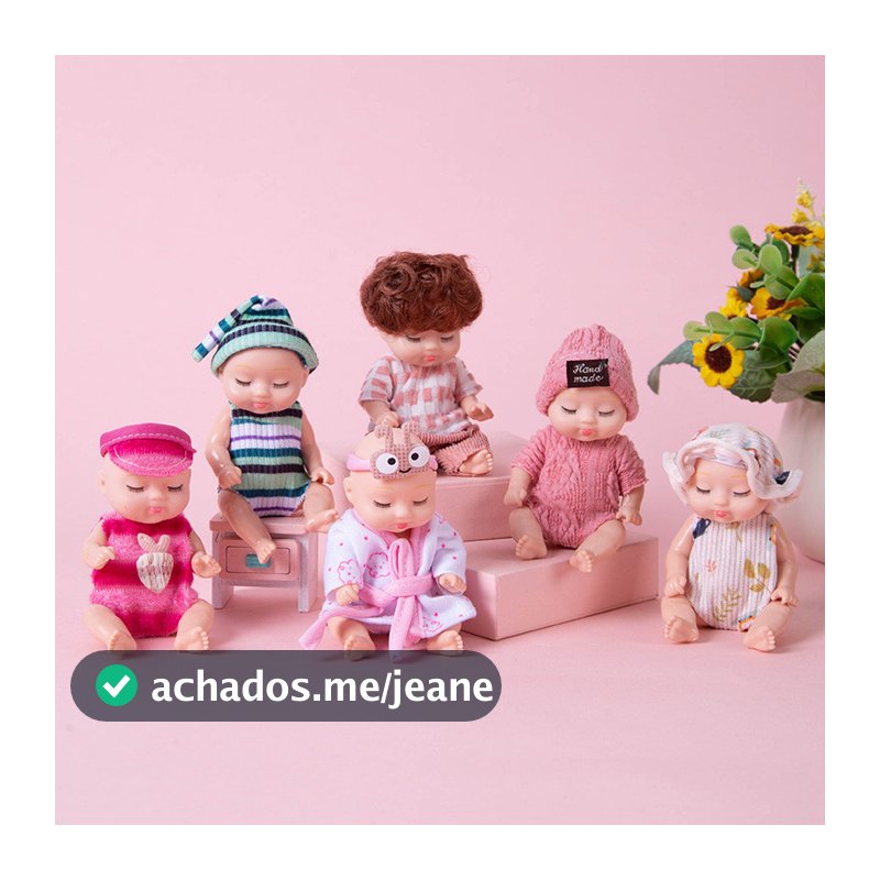 11cm Boneca Bebe Silicone Reborn Simulação do Sono Renascimento da Boneca Renascida Infantis Brinquedos de Menina