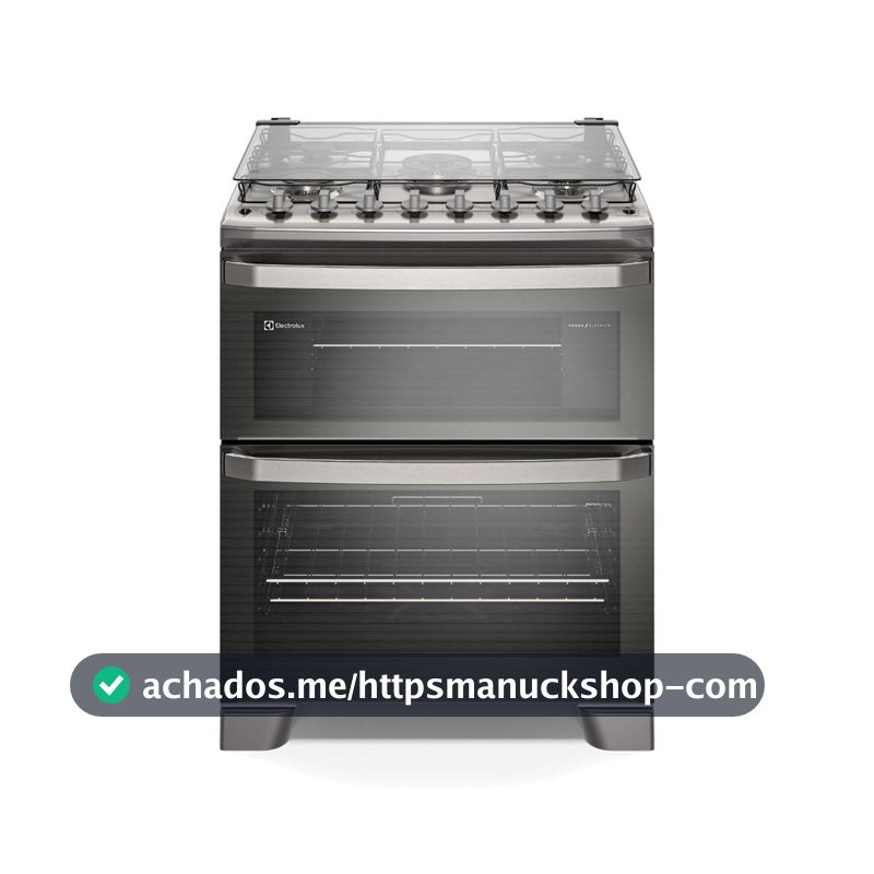 Fogão 5 bocas Electrolux Cinza Experience 2 Fornos, PerfectCook360 e Tripla Chama (FE5DC)