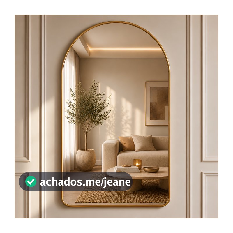 Espelho Lopazzi 90X60cm Corpo Inteiro Base Reta Grande Moldura Alumínio Sala Quarto Hall Pinterest Closet
