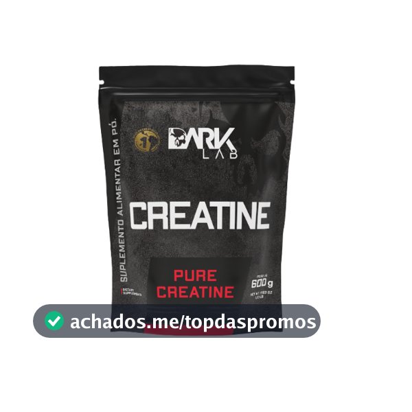 Creatina Monohidratado Pura 600g Dark Lab - 100% Pura