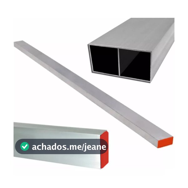Régua Alumínio Larga Pedreiro 1 Mt Bi-tubular Obra P/ Nivelamento
