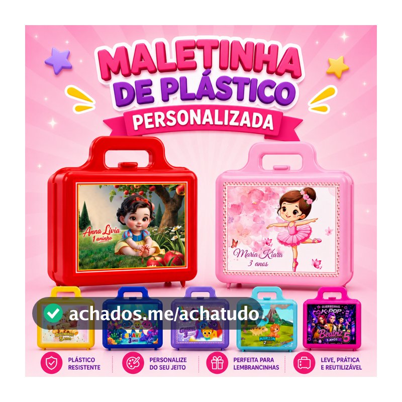 Kit 40 Maletinha Personalizada - (Fazemos Qualquer Tema)