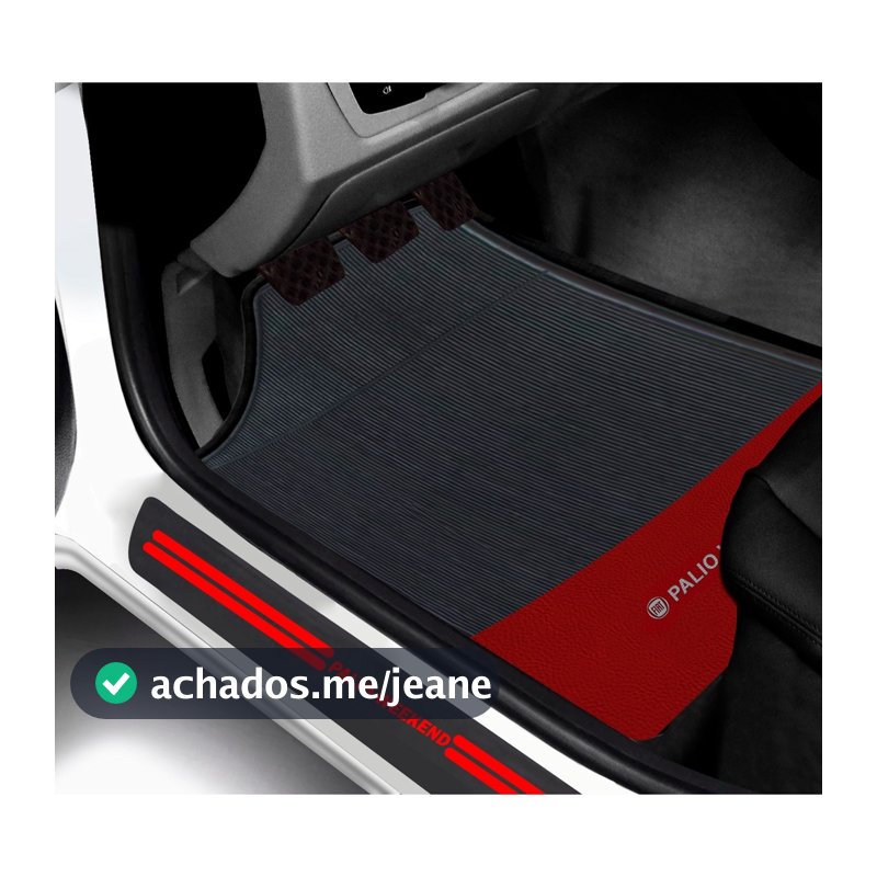 Kit Tapete E Soleira De Porta Fiat Palio Weekend Universal Carro personalizado