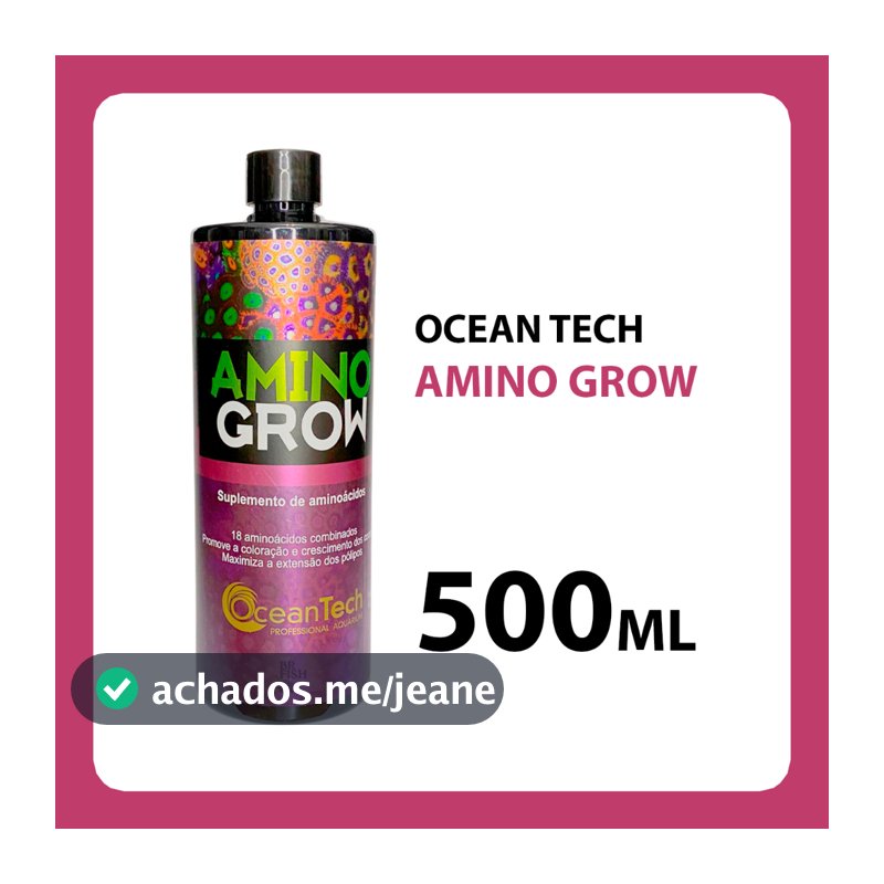 Amino Grow Ocean Tech Suplemento Aminoácidos Corais 500ml