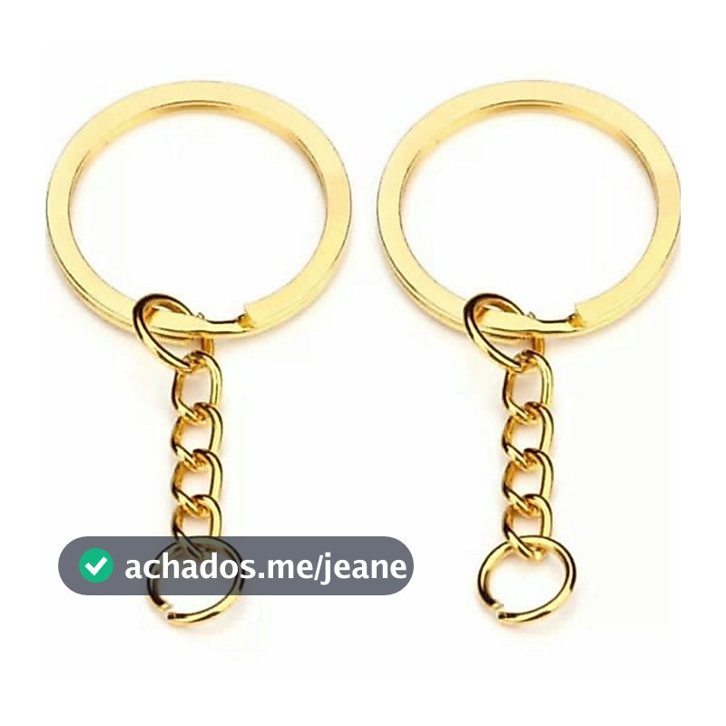 Argolas P/ Chaveiros Italiana 100 Pcs + 100  Elo Promoção