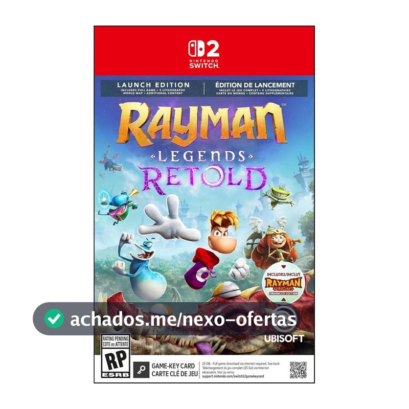 Rayman Legends Retold Launch Edition Switch 2