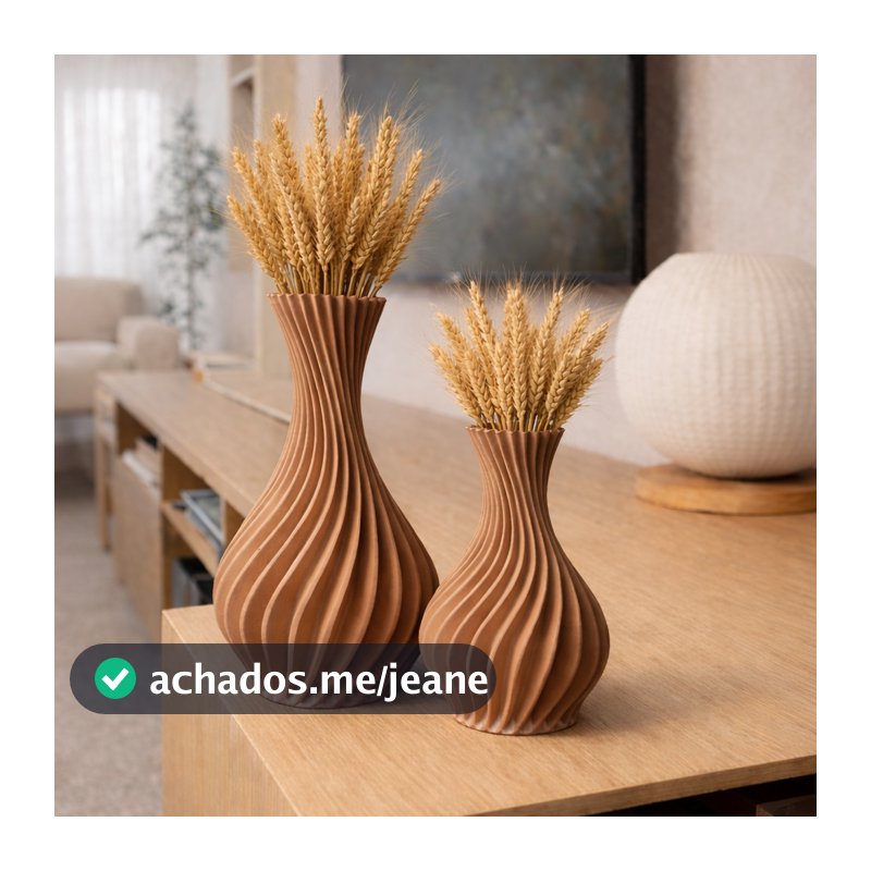 Vasos Decorativos Minimalistas Design Orgânico Premium para Sala Hall Moderno Geometrico Enfeite