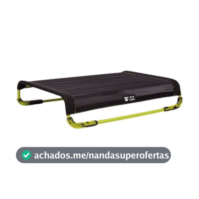 Cama Elevada Zee Dog Air Bed Preta Para Cães Conforto e Alegria