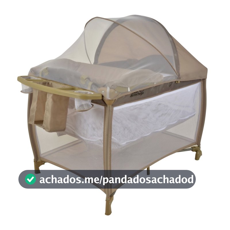 Berço Portátil New Aconchego Burigotto Chiqueiro Cerca Bebê