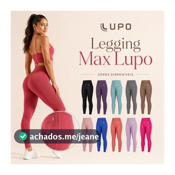 Calça Legging Max Lupo Academia Sem Transparência Original Treino Fitness