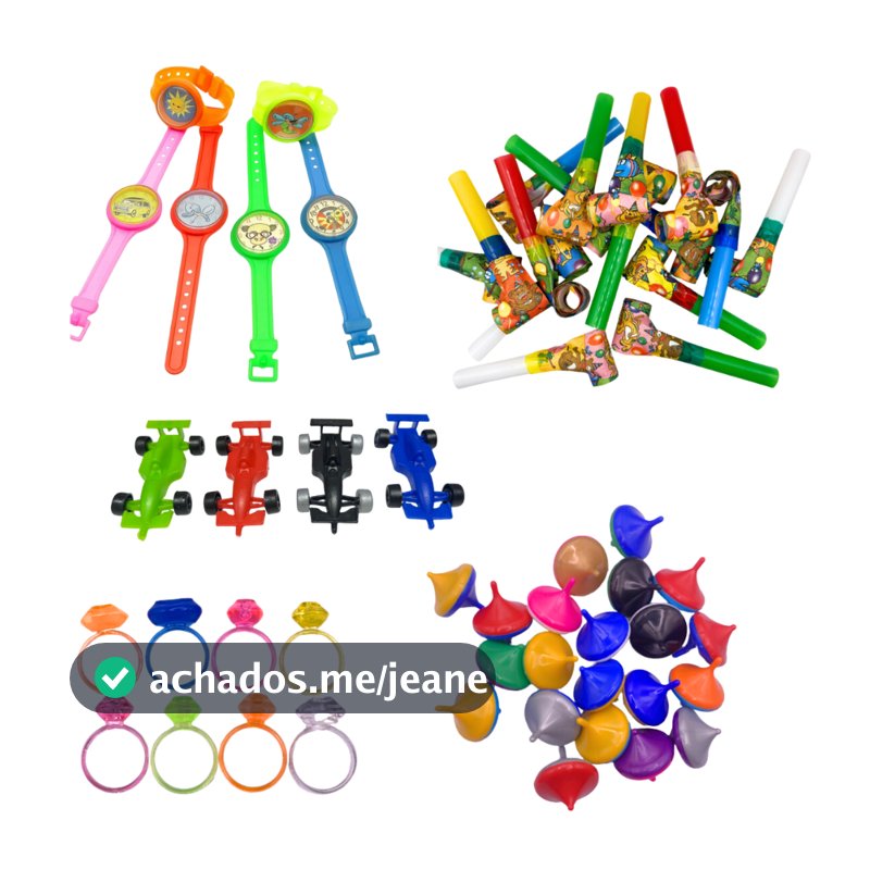 Kit 150 Mini Brinquedos Aniversário Festa Lembrancinha Saquinho Surpresa Dia das Crianças Infantil