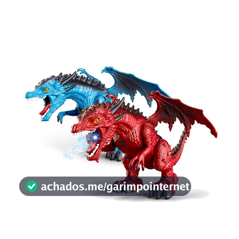 Dragão de Brinquedo Com Controle Anda Emite Som Replay Kids