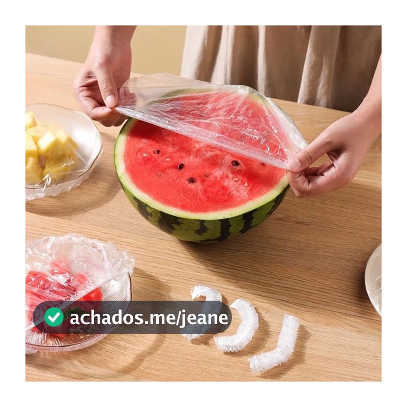 Sacos Plásticos Adesivos Descartáveis-Qualidade Alimentar ! Com Fecho Elástico Estilo Touca De Banho . Ideal Para Cobert