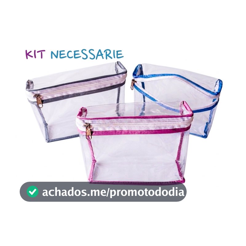 Kit c/-50 und Necessaire - Rosa - Azul - Cinza- Organizador  Multiuso - Guarda Roupa - Brinquedos  Malas - Bolsas - kits