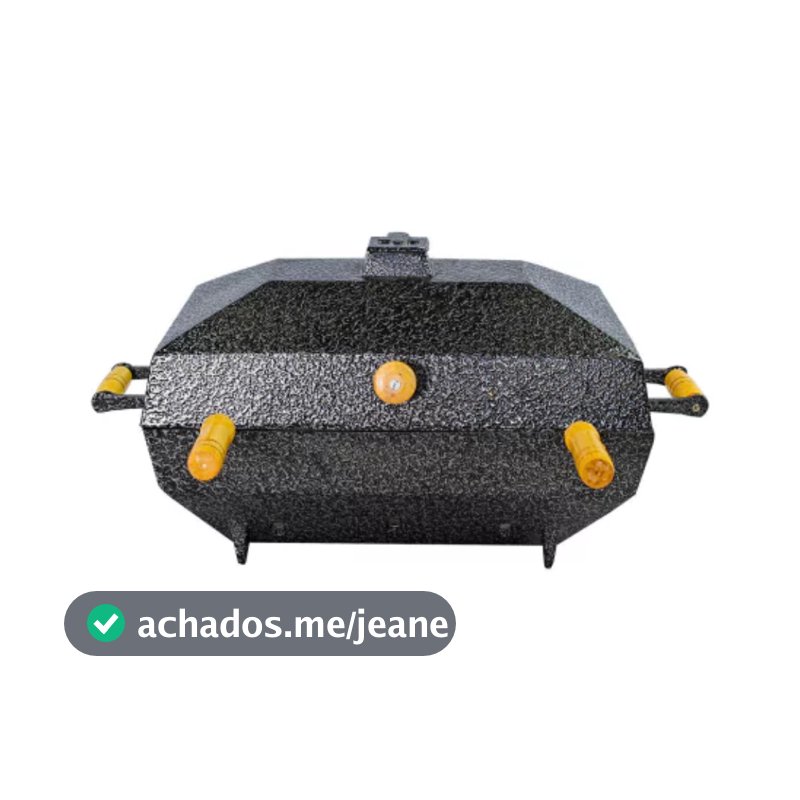 Churrasqueira Grande Bafinho de Alumínio Quadrada Craqueada