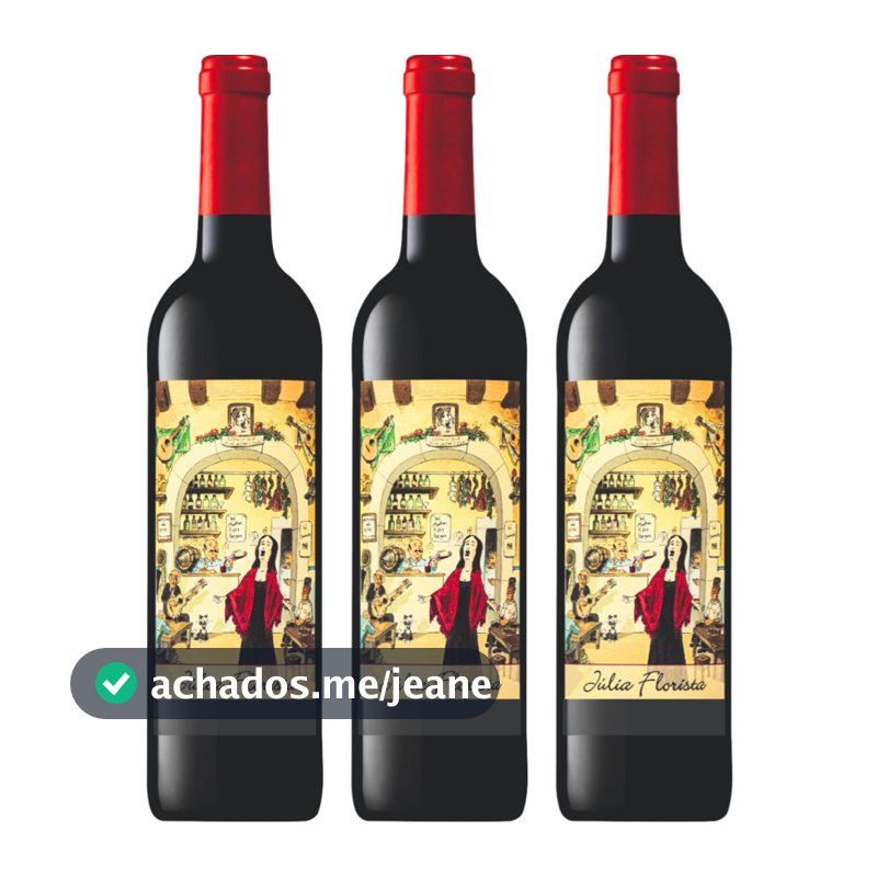 Kit 3x Vinho Português Tinto Julia Florista 750ml