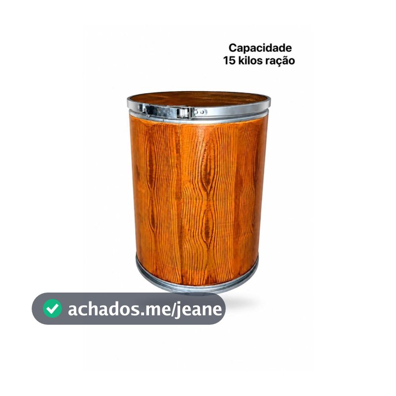 Caixa organizadora multi uso Porta Ração 15Kg  Travas  Conservar a Ração